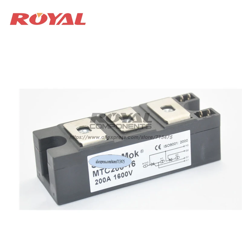 MTC200-16 FREE SHIPPING NEW AND ORIGINAL THYRISTOR MODULE 
MTC200-16 FREE SHIPPING NEW AND ORIGINAL THYRISTOR MODULE