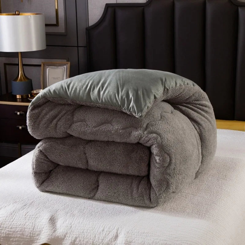Autumn Winter Season Thicken Warm Lamb Wool Quilt Blanket Single Double King Queen Bedding Bed Comforter for Home Hotel Duvets
Autumn Winter Season Thicken Warm Lamb Wool Quilt Blanket Single Double King Queen Bedding Bed Comforter for Home Hotel Duvets