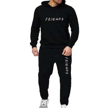 FRIENDS Hoodie Sets Autumn Winter 2 Piece Set Printed Tracksuit Pullover Sweatshirt Trousers With Pockets Tracksuit Suits
FRIENDS Hoodie Sets Autumn Winter 2 Piece Set Printed Tracksuit Pullover Sweatshirt Trousers With Pockets Tracksuit Suits