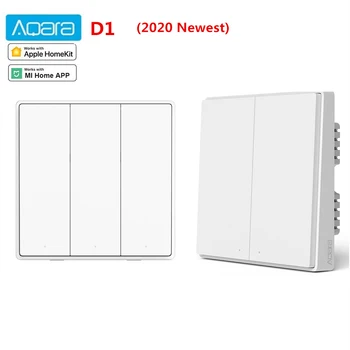 Aqara Wall Switch D1 Zigbee Wireless Light Switch 3 Button Key With Neutral Voice Control For Xiaomi Mijia Mi Home Homekit App
Aqara Wall Switch D1 Zigbee Wireless Light Switch 3 Button Key With Neutral Voice Control For Xiaomi Mijia Mi Home Homekit App