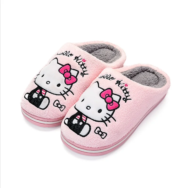 Hello Kitty Woman Cotton Slippers Home Shoes Non-slip Sandals Cute Slippers Furry Shoes Slide Large Size Cotton Slippers Woman 
Hello Kitty Woman Cotton Slippers Home Shoes Non-slip Sandals Cute Slippers Furry Shoes Slide Large Size Cotton Slippers Woman