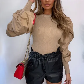 Fashion Women Puff Long Sleeve OL Bodysuit Elegnat Bandage Leotard Body Tops Solid Slim Ladies Rompers Dames Party Streetwear
Fashion Women Puff Long Sleeve OL Bodysuit Elegnat Bandage Leotard Body Tops Solid Slim Ladies Rompers Dames Party Streetwear