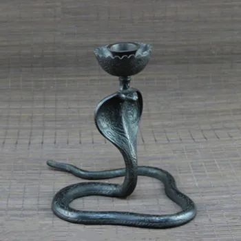 Indian Temple Bronze Spiritual Animal Snake Candlestick Buddha Hall Room Decoration A842
Indian Temple Bronze Spiritual Animal Snake Candlestick Buddha Hall Room Decoration A842