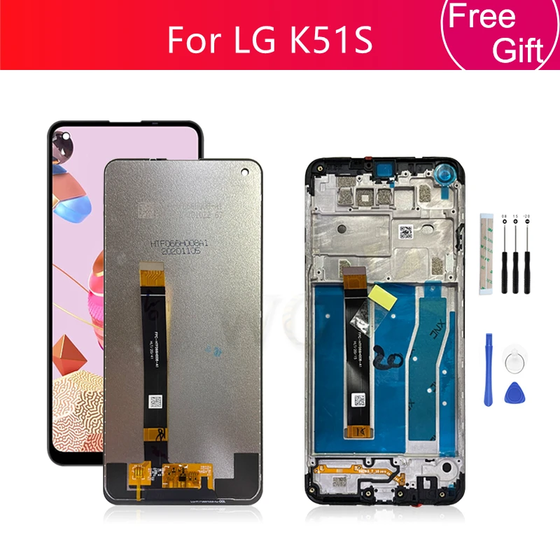 For LG K51S LCD Display Touch Screen Digitizer Assembly + Frame LMK510EMW LM-K510EMW LM--K510 LCD Replacement Repair Parts 6.55"
For LG K51S LCD Display Touch Screen Digitizer Assembly + Frame LMK510EMW LM-K510EMW LM--K510 LCD Replacement Repair Parts 6.55"