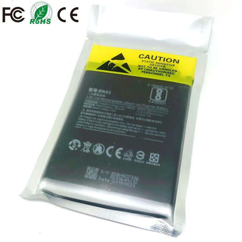 BN43 Rechargeable Battery For Xiaomi Mi Redmi Note 4X / Note 4 global Snapdragon 625 Phone Replacement battery
BN43 Rechargeable Battery For Xiaomi Mi Redmi Note 4X / Note 4 global Snapdragon 625 Phone Replacement battery