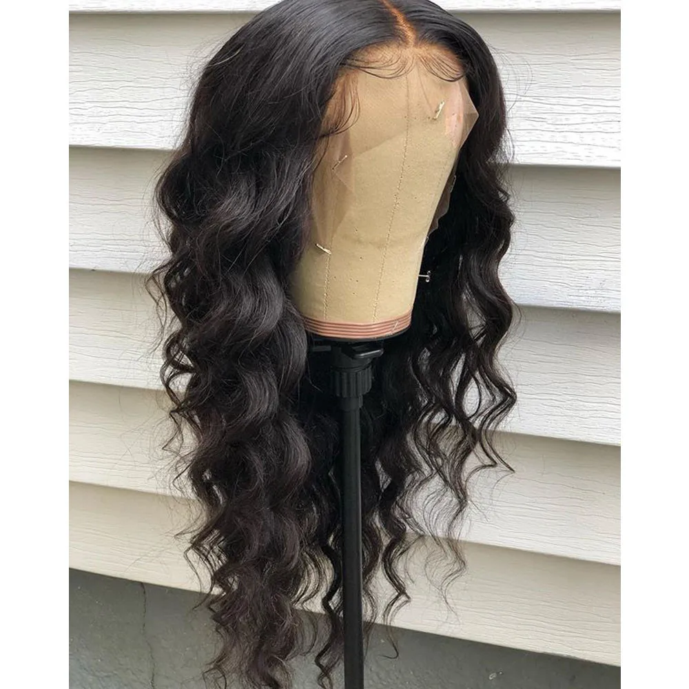 Body Wave Full Lace Human Hair Wigs Natural Color Brazilian Remy Hair Preplucked Glueless Wig with Baby Hair