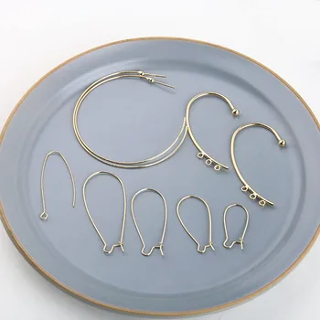 6pcs Real gold electroplating 18K golden Earrings for Women U-shaped ear hook C-shaped earring material DIY jewelry accessories
6pcs Real gold electroplating 18K golden Earrings for Women U-shaped ear hook C-shaped earring material DIY jewelry accessories
