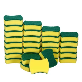 30pcs Multi-purpose Double-faced Sponge Scouring Pads Dish Washing Scrub Sponge Stains Removing Cleaning Scrubber Brush for Kitc 
30pcs Multi-purpose Double-faced Sponge Scouring Pads Dish Washing Scrub Sponge Stains Removing Cleaning Scrubber Brush for Kitc