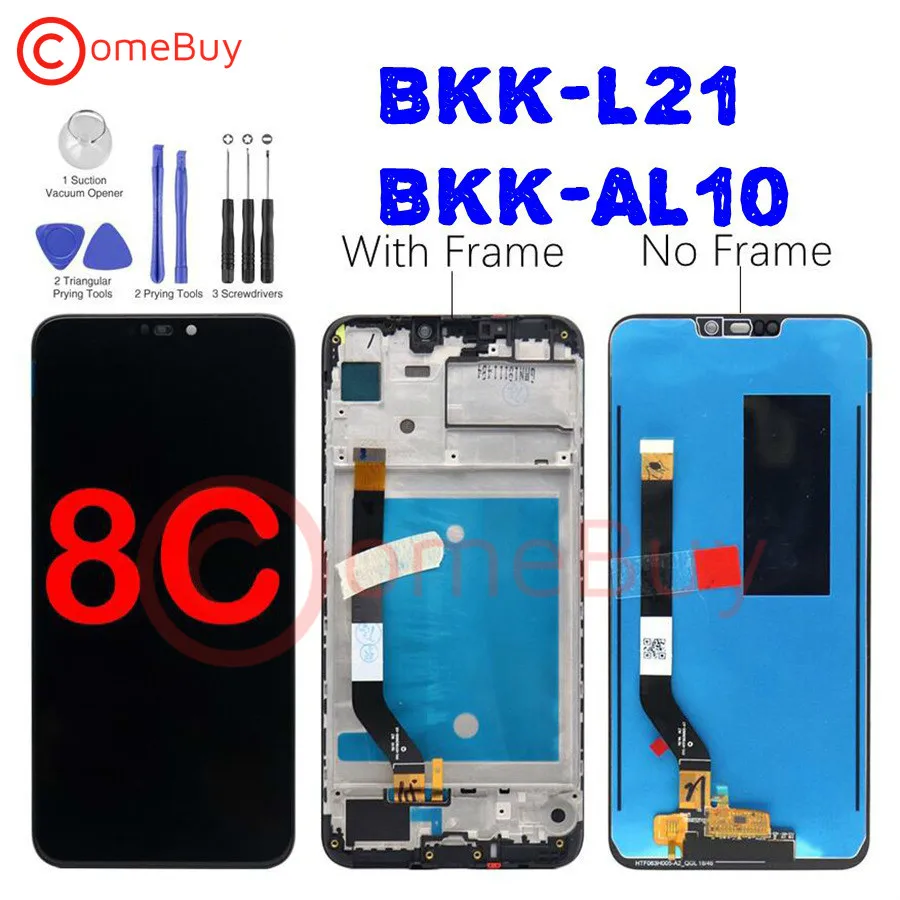For Huawei Honor 8C LCD Display Touch Screen Digitizer Assembly With Frame Honor 8C BKK-LX1 LX2 BKK-L21 LCD Screen Replacement
For Huawei Honor 8C LCD Display Touch Screen Digitizer Assembly With Frame Honor 8C BKK-LX1 LX2 BKK-L21 LCD Screen Replacement