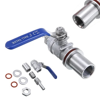 1/2'' Homebrew Ball Valve Stainless Steel Weldless Compact Ball Valve Wine Beer Homebrew Faucet Tools For Home DIY Brewing
1/2'' Homebrew Ball Valve Stainless Steel Weldless Compact Ball Valve Wine Beer Homebrew Faucet Tools For Home DIY Brewing