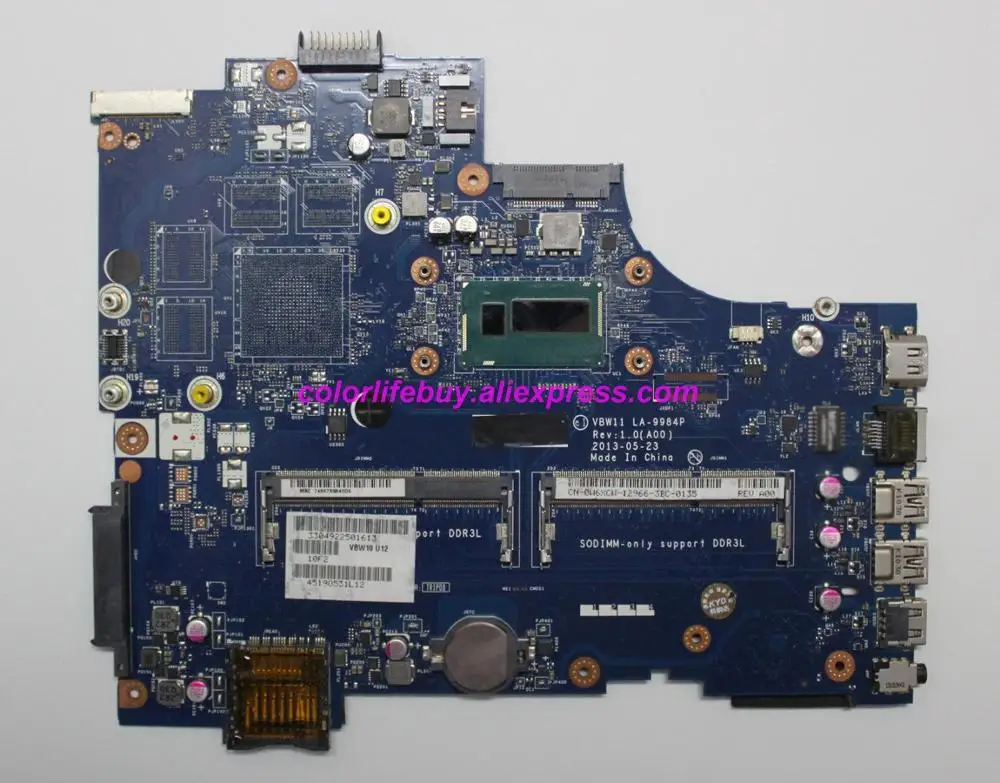 Genuine CN-0W6XCW 0W6XCW W6XCW w i5-4200U CPU VBW11 LA-9984P Laptop Motherboard Mainboard for Dell Inspiron 17R 5737 Notebook PC
Genuine CN-0W6XCW 0W6XCW W6XCW w i5-4200U CPU VBW11 LA-9984P Laptop Motherboard Mainboard for Dell Inspiron 17R 5737 Notebook PC