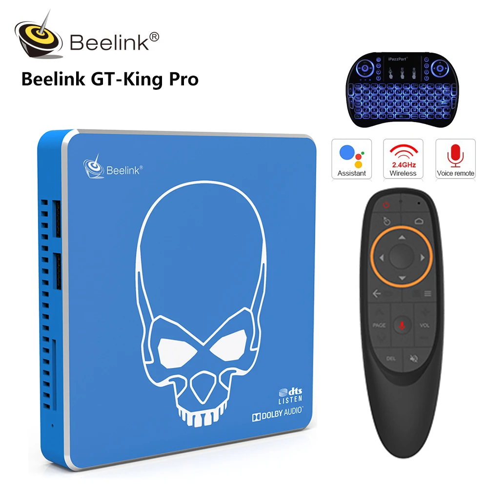 Beelink GT-King Pro Android 9.0 Amlogic S922X-H 4GB 64GB Hi-Fi Sound 4K TV Box With Dolby Audio Voice Remote Control Set Top Box
Beelink GT-King Pro Android 9.0 Amlogic S922X-H 4GB 64GB Hi-Fi Sound 4K TV Box With Dolby Audio Voice Remote Control Set Top Box