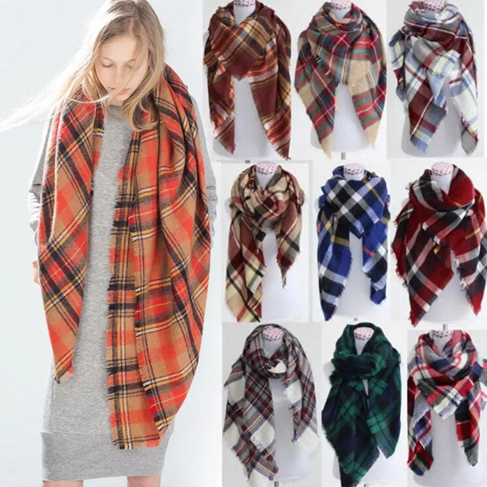 New Autumn And Winter Popular Cashmere Thick Plaid Ladies Scarf Oversized Thick Shawl Double-sided Use Autumn Winter Scarf
New Autumn And Winter Popular Cashmere Thick Plaid Ladies Scarf Oversized Thick Shawl Double-sided Use Autumn Winter Scarf