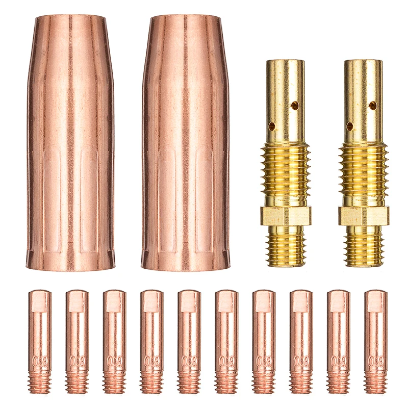 14 шт. комплект расходных материалов для газовых насадок Tweco Mini /1 и Lincoln Magnum 100L MIG