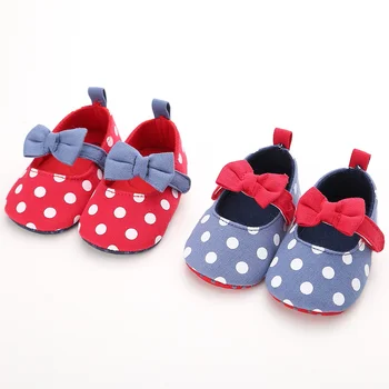 Infant Baby Girl Shoes Cotton Soft Canvas Anti-slip Sole Soft Cute Polka Dot Bowknot Newborn Toddler First Walkers Crib Shoes
Infant Baby Girl Shoes Cotton Soft Canvas Anti-slip Sole Soft Cute Polka Dot Bowknot Newborn Toddler First Walkers Crib Shoes