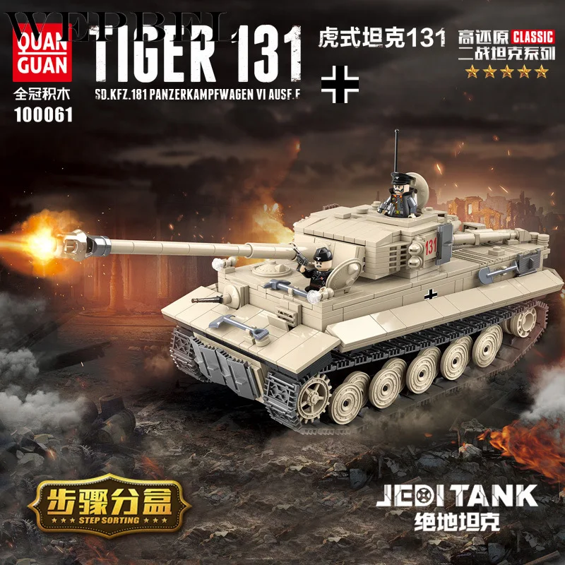 WEPBEL 716 Pcs Military Series Large Panzer Tank Building Blocks Legoing Tank Army City Enlighten Bricks Toys For Children
WEPBEL 716 Pcs Military Series Large Panzer Tank Building Blocks Legoing Tank Army City Enlighten Bricks Toys For Children
