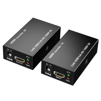 HDMI Cable Extender HDMI Single Network Cable 60 Meters Without Delay Transmission 1080P HD HDMI to Rj45(EU Plug)
HDMI Cable Extender HDMI Single Network Cable 60 Meters Without Delay Transmission 1080P HD HDMI to Rj45(EU Plug)