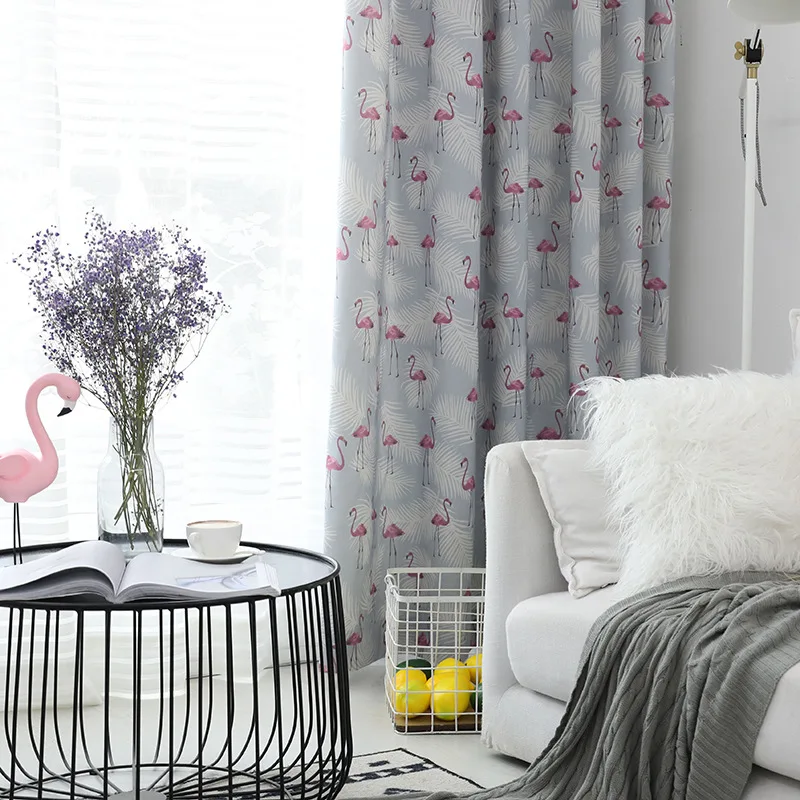 Flamingo Spring Curtain Cloth Modern Children's European-style Curtain Polyester Cotton Print Curtain Window Screen Curtains
Flamingo Spring Curtain Cloth Modern Children's European-style Curtain Polyester Cotton Print Curtain Window Screen Curtains