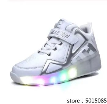 2020 Children Shoes Kids Glowing Sneakers with Two Wheels Roller Skate Led Light Up for Boys Girls 
2020 Children Shoes Kids Glowing Sneakers with Two Wheels Roller Skate Led Light Up for Boys Girls