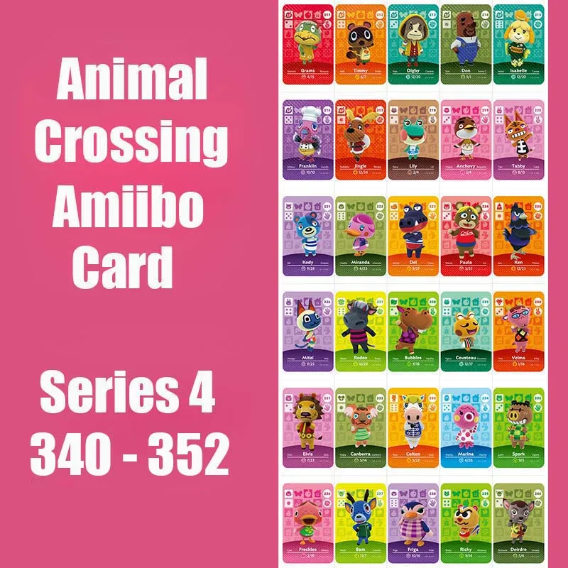 Series 4 (340 to 352) Animal Crossing Card Amiibo Card locks nfc Card Work for Switch NS Games Series 4 (340 to 352) New Leaf
Series 4 (340 to 352) Animal Crossing Card Amiibo Card locks nfc Card Work for Switch NS Games Series 4 (340 to 352) New Leaf