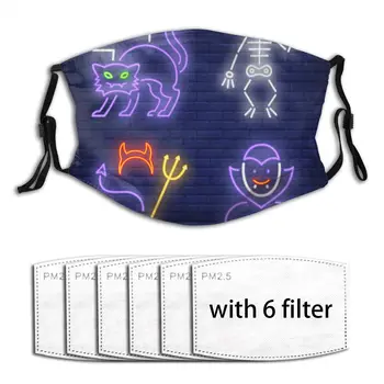 Halloween Party Night Bright Neon Sign Face Mouth Mask Cover Anti Dustproof Washable Reusable Adult Mouth Masks Mascarilla
Halloween Party Night Bright Neon Sign Face Mouth Mask Cover Anti Dustproof Washable Reusable Adult Mouth Masks Mascarilla