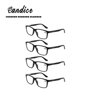4 pack Henotin Classic reading glasses for men and women spring hinge rectangular eyeglasses frames quality reader 
4 pack Henotin Classic reading glasses for men and women spring hinge rectangular eyeglasses frames quality reader