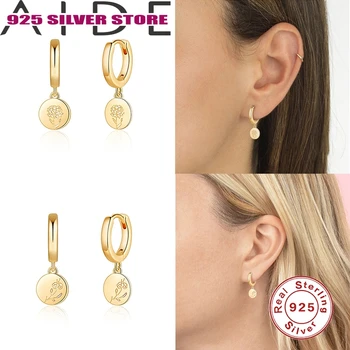 Aide Gold Hoop Earrings 925 Sterling Silver Earrings Birthday Flower Round Brand Star Plate Earring Ear Hoop Earrings Earings
Aide Gold Hoop Earrings 925 Sterling Silver Earrings Birthday Flower Round Brand Star Plate Earring Ear Hoop Earrings Earings