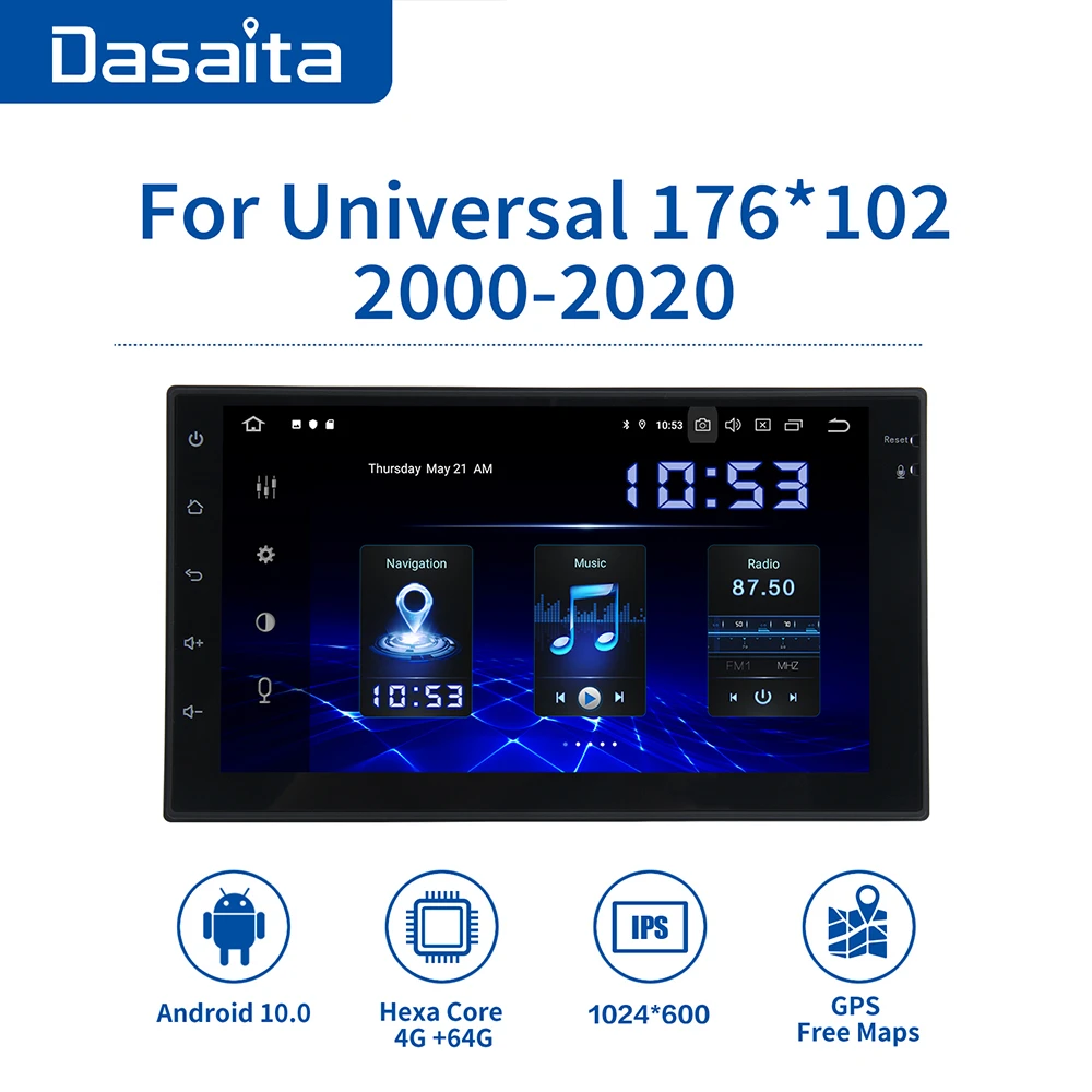 7" IPS Screen Android 10.0 Universal 2 Din Car Radio GPS Navigation HDMI 1024*600 MAX10 TDA7850
7" IPS Screen Android 10.0 Universal 2 Din Car Radio GPS Navigation HDMI 1024*600 MAX10 TDA7850