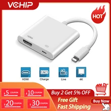 VCHIP Lightning to HDMI Adapter For iPhone iPad Projector to tv ايباد переходник hdmi cable iphone 1080P 4K Digital AV Adapter
VCHIP Lightning to HDMI Adapter For iPhone iPad Projector to tv ايباد переходник hdmi cable iphone 1080P 4K Digital AV Adapter