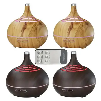 400ml Hollow Remote Control Timing Ultrasonic Aroma Diffuser Air Humidifier with LED lights Mist Maker Humidifier for Home