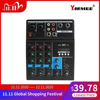 Bluetooth Audio Mixer Professional Sound Mixing Console Sound Card For Recording Small Party
Bluetooth Audio Mixer Professional Sound Mixing Console Sound Card For Recording Small Party