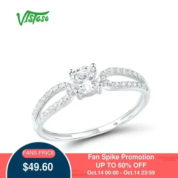 VISTOSO Gold Rings For Women Genuine 9K 375 White Gold Ring Sparkling White CZ Promise Band Rings Anniversary Fine Jewelry
VISTOSO Gold Rings For Women Genuine 9K 375 White Gold Ring Sparkling White CZ Promise Band Rings Anniversary Fine Jewelry