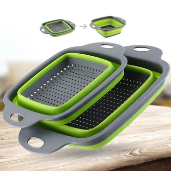 Foldable Fruit Vegetable Washing Basket Strainer Portabl Silicone Colander Collapsible Drainer With Handle Kitchen Tools
Foldable Fruit Vegetable Washing Basket Strainer Portabl Silicone Colander Collapsible Drainer With Handle Kitchen Tools