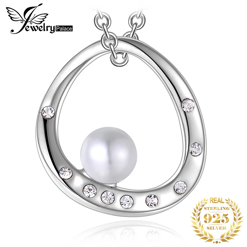 JPalace Shell Pearl Pendant Necklace 925 Sterling Silver Choker Statement Necklace Women Silver 925 Jewelry Without Chain
JPalace Shell Pearl Pendant Necklace 925 Sterling Silver Choker Statement Necklace Women Silver 925 Jewelry Without Chain