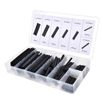 127/150Pcs Assorted Polyolefin Heat Shrink Tubing Tube Cable Sleeves Wrap Wire Set7 Size Multicolor/Black
127/150Pcs Assorted Polyolefin Heat Shrink Tubing Tube Cable Sleeves Wrap Wire Set7 Size Multicolor/Black
