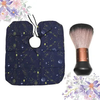 2pcs Kids Hairdressing Cape Broken Hair Brush Set Starry Sky Pattern Hair Cutting Apron for Home Barber Shop (Black)
2pcs Kids Hairdressing Cape Broken Hair Brush Set Starry Sky Pattern Hair Cutting Apron for Home Barber Shop (Black)