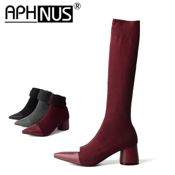 APHNUS Womens Boots Tall Over The Knee Thigh High Mid High Heels Pumps Boots Woman 2020 Shoes For Women New Boot
APHNUS Womens Boots Tall Over The Knee Thigh High Mid High Heels Pumps Boots Woman 2020 Shoes For Women New Boot