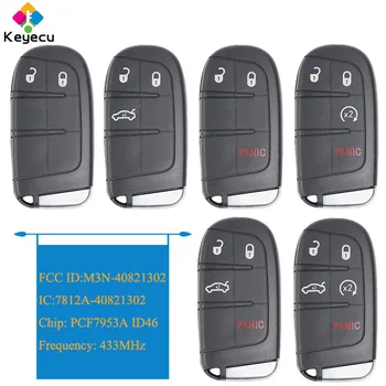 KEYECU Smart Remote Control Key - 2 3 4 5 Buttons 433MHz Frequency ID46 Chip - FOB for Chrysler for Dodge, FCC ID: M3N-40821302
KEYECU Smart Remote Control Key - 2 3 4 5 Buttons 433MHz Frequency ID46 Chip - FOB for Chrysler for Dodge, FCC ID: M3N-40821302