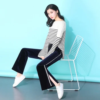 Autumn And Winter Large Siae Womens Pants Full Length Pants High Waisted Pants Women 2019 Pantalones De Vestir Mujer Flare Pants 
Autumn And Winter Large Siae Womens Pants Full Length Pants High Waisted Pants Women 2019 Pantalones De Vestir Mujer Flare Pants