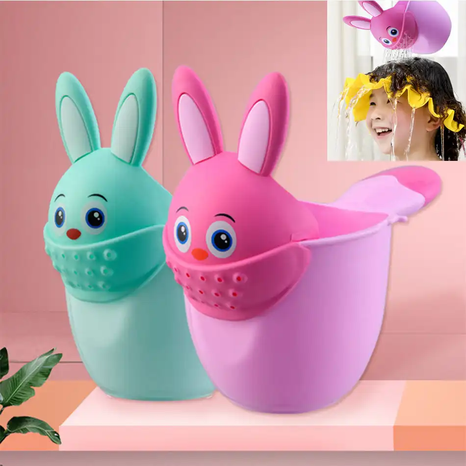 newborn child shower shampoo cup shampoo cap baby
