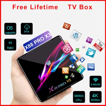 2020 NEW Amlogic S905x3 Android ipTV Box Netflix Youtube HD 8K TV Box Android 9.0 Smart ipTV Box 9 X88 Pro X3 for Spain
2020 NEW Amlogic S905x3 Android ipTV Box Netflix Youtube HD 8K TV Box Android 9.0 Smart ipTV Box 9 X88 Pro X3 for Spain