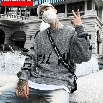 Men's Tide Brand Autumn and Winter Sweaters Letter Logo Simple Loose Round Neck All Match Men's Couple Sweater
Men's Tide Brand Autumn and Winter Sweaters Letter Logo Simple Loose Round Neck All Match Men's Couple Sweater