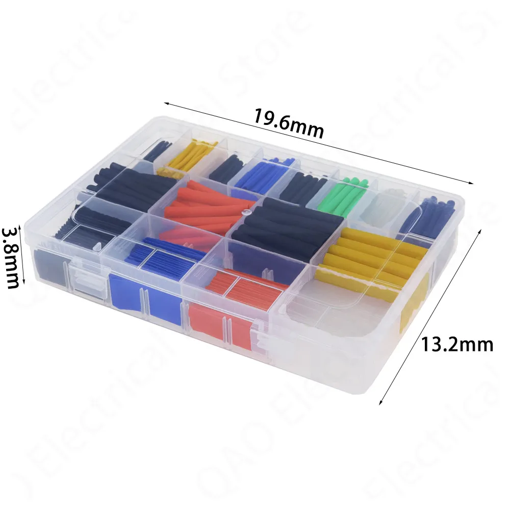 580pcs Wrap Wire Cable Insulated Polyolefin Heat Shrink Tube Ratio Tubing Insulation Shrinkable Tubes
580pcs Wrap Wire Cable Insulated Polyolefin Heat Shrink Tube Ratio Tubing Insulation Shrinkable Tubes