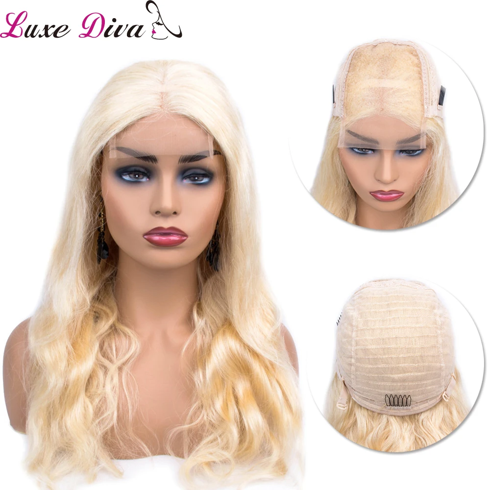 ,613_Blonde_Lace_Closure_Human_Hair_Wigsvirgin Remy_body (3)