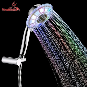 LED Bathroom Rainfall Shower Head High Pressure Adjustable Hand Hold Shower Sprayers Temperature Control Water Saving Sprinklers
LED Bathroom Rainfall Shower Head High Pressure Adjustable Hand Hold Shower Sprayers Temperature Control Water Saving Sprinklers