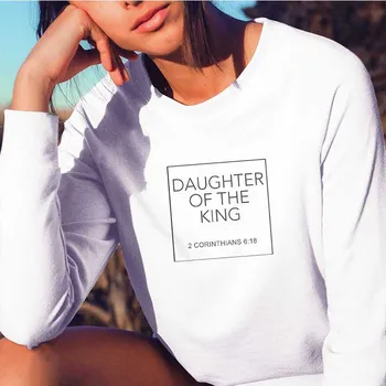 Daughter of The King Letter Print Women Clothes Sweatshirt Harajuku Tumblr Aesthetic Pullover Streetwear Dropshipping Hoodies
Daughter of The King Letter Print Women Clothes Sweatshirt Harajuku Tumblr Aesthetic Pullover Streetwear Dropshipping Hoodies