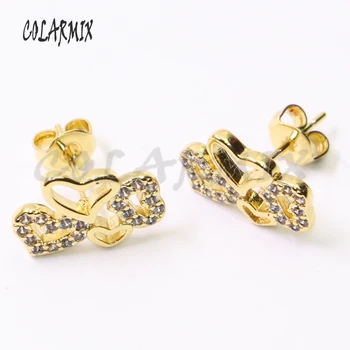 6 PairsTiny heart Zircon stud earrings tiny zircon earrings Gift for lady Crystal earrings wholesale earring 50781 
6 PairsTiny heart Zircon stud earrings tiny zircon earrings Gift for lady Crystal earrings wholesale earring 50781