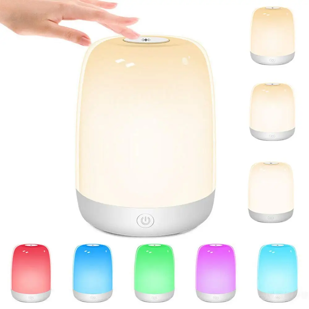 Touch sensor Bedside Lamp with Dimmable Warm Light, Rechargeable Night Light for Bedrooms, Living Rooms & Color Changing RGB
Touch sensor Bedside Lamp with Dimmable Warm Light, Rechargeable Night Light for Bedrooms, Living Rooms & Color Changing RGB