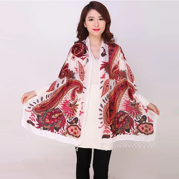 White scarf 100% silk velvet charming shawl scarf elegant poncho Chinese style retro print tassel wrapped шумоглушитель
White scarf 100% silk velvet charming shawl scarf elegant poncho Chinese style retro print tassel wrapped шумоглушитель