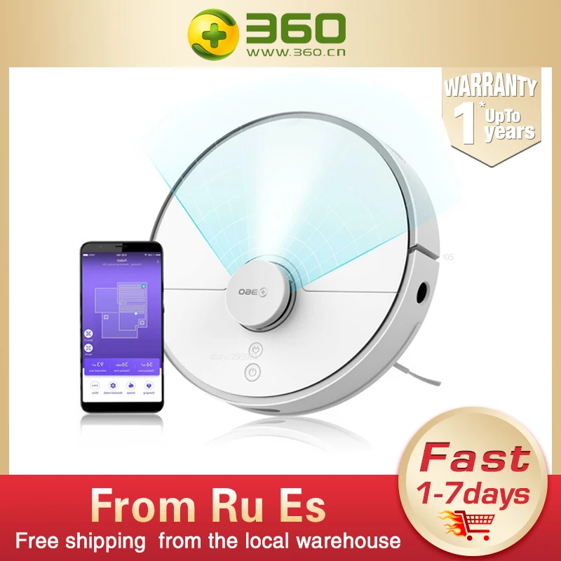 360 S5 Robot Vacuum Cleaner For Home Automatic charging 2000PA Laser LDS scan navigation APP smart Map planning partition
360 S5 Robot Vacuum Cleaner For Home Automatic charging 2000PA Laser LDS scan navigation APP smart Map planning partition